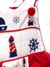 Load image into Gallery viewer, Summer Sailboats Smocked Dress
