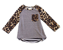 Load image into Gallery viewer, Leopard Raglan Shirt
