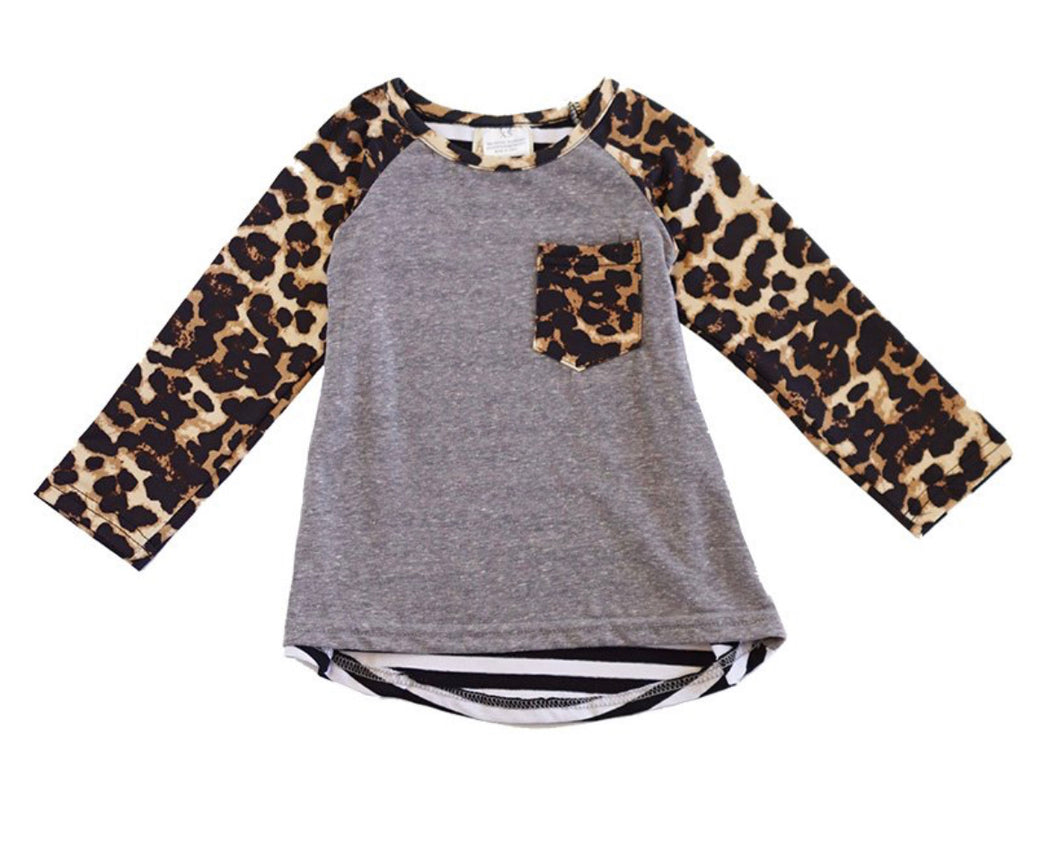 Leopard Raglan Shirt